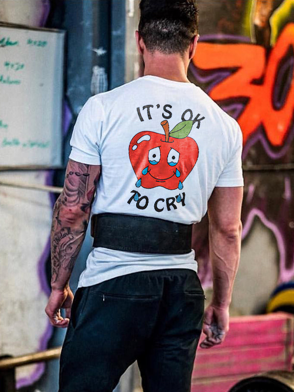 It's Ok To Cry Printed Men's T-shirt