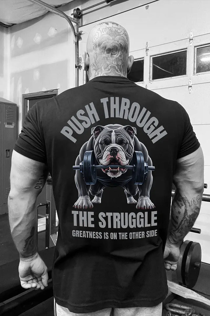 Push Through The Struggle Printed Men's T-shirt