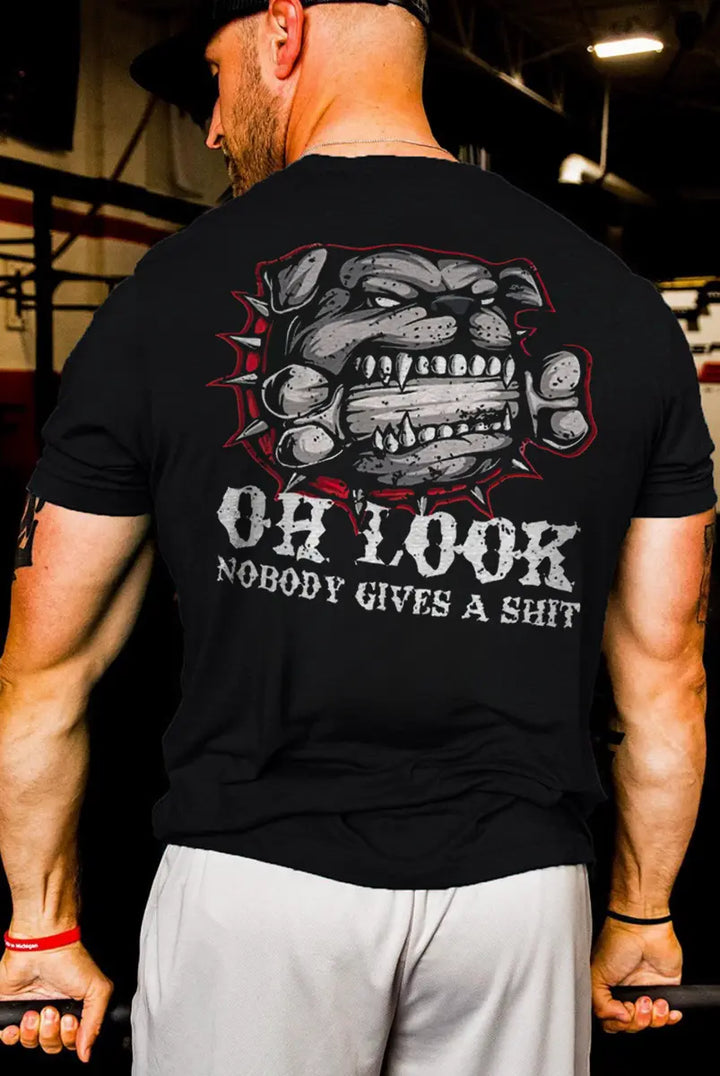 Oh Look Nobody Gives A Shit Printed Men's T-shirt