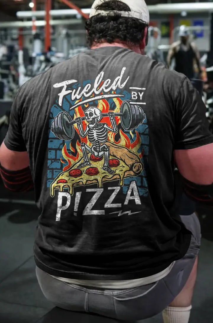 Fueled By Pizza Printed Men's T-shirt
