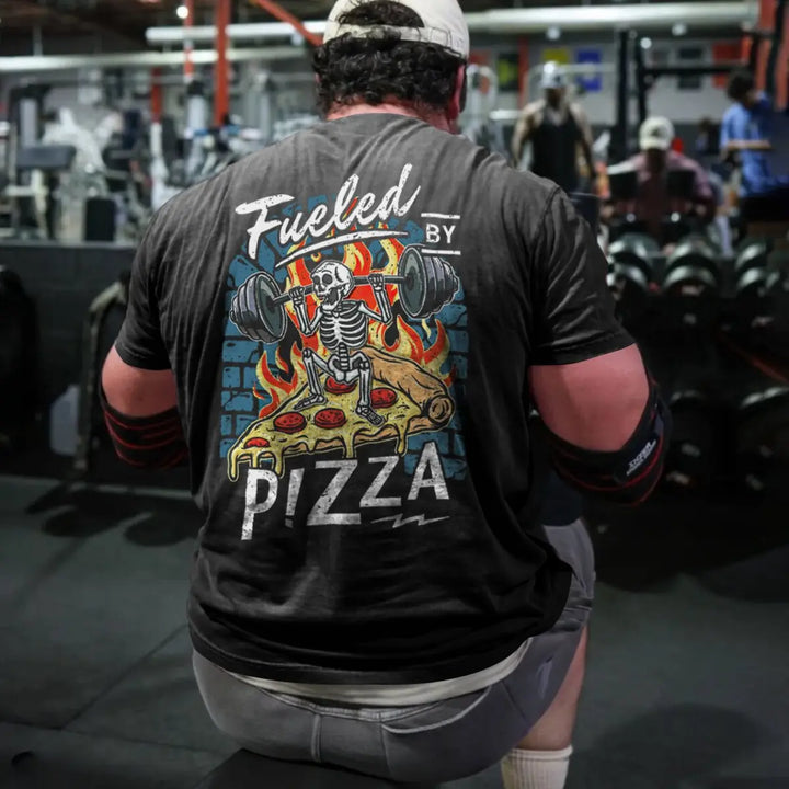 Fueled By Pizza Printed Men's T-shirt