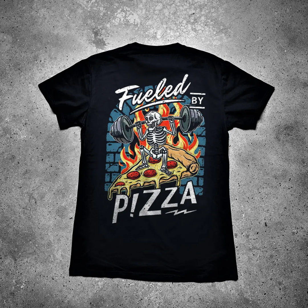 Fueled By Pizza Printed Men's T-shirt