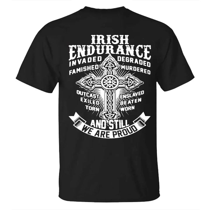 Viking Irish Endurance Invaded Degraded Printed Men's T-shirt