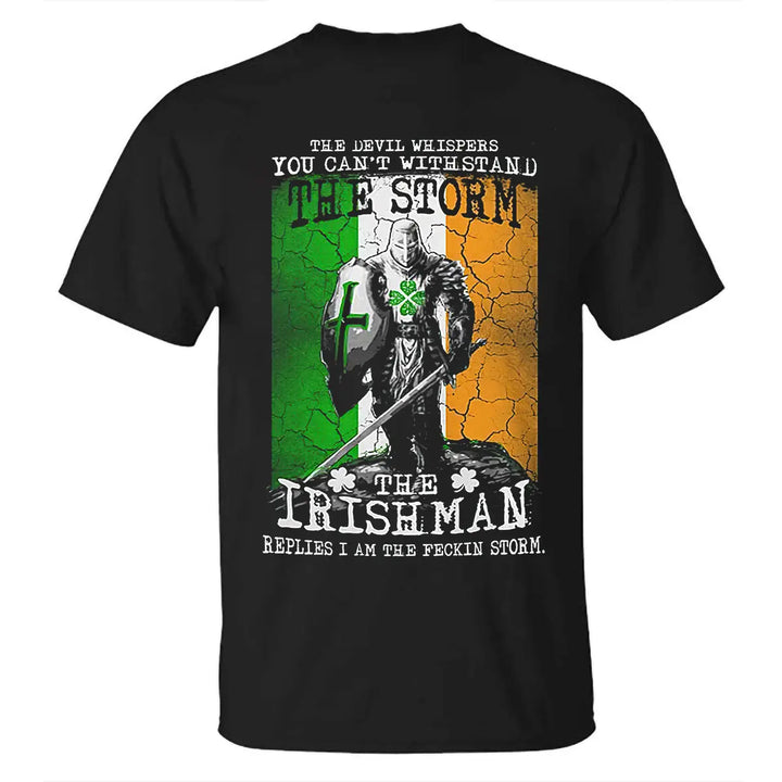 Viking The Devil Whispers You Can't Withstand The Irishman Printed Men's T-shirt