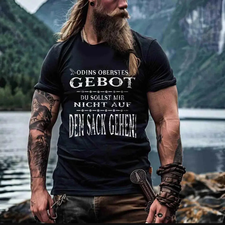 Viking Odins Oberstes Gebot Printed Men's T-shirt