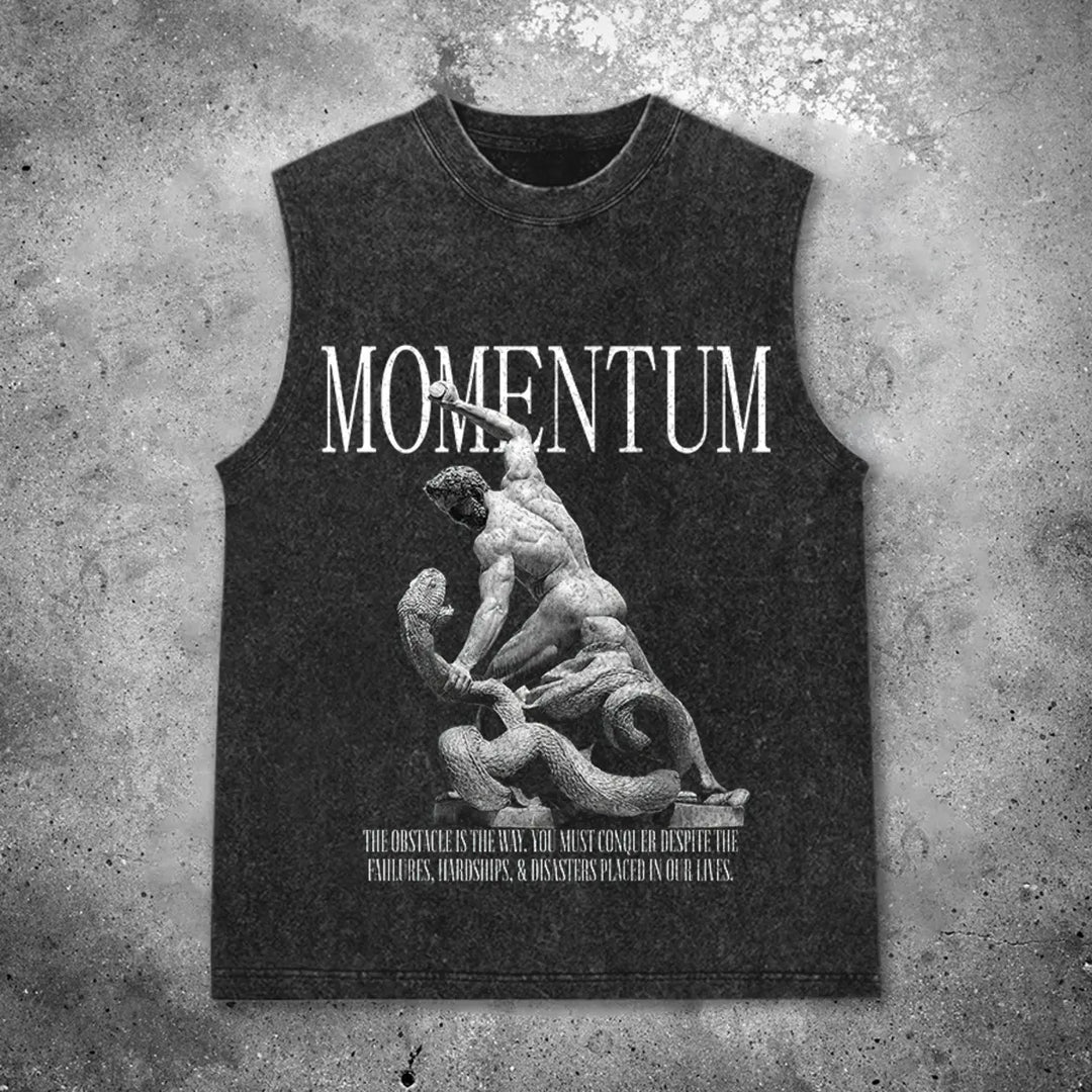 Momentum Printed Men's Washed Vest