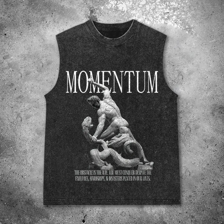 Momentum Printed Men's Washed Vest