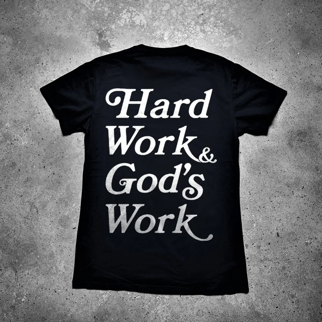 Hard Work & God's Work Printed Men's T-shirt