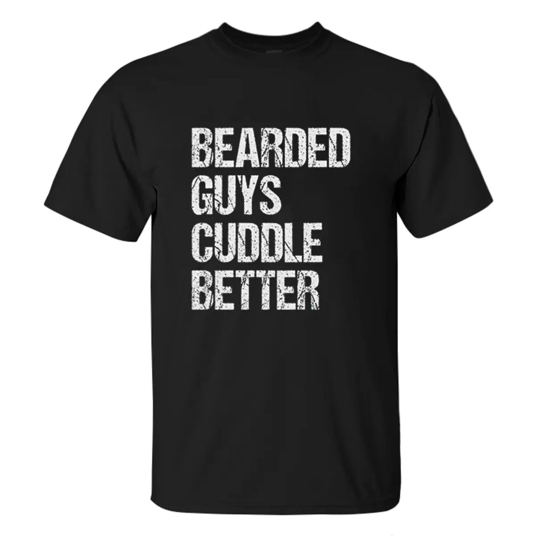 Viking Bearded Guys Cuddle Better Printed Men's T-shirt