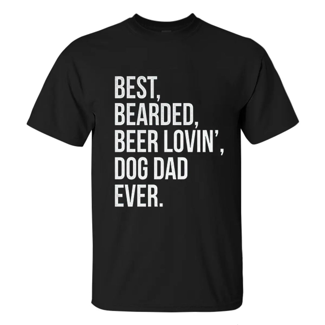 Viking Best, Bearded, Beer Lovin' Gog Dad Ever Printed Men's T-shirt