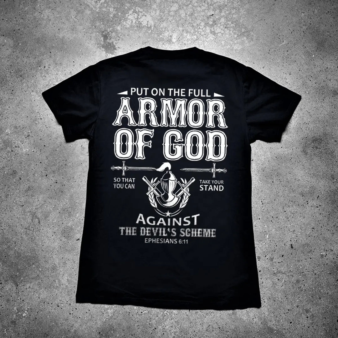 Put On The Full Armor Of God Printed Men's T-shirt