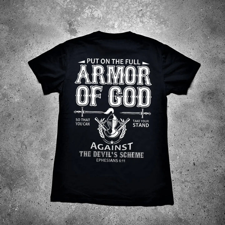 Put On The Full Armor Of God Printed Men's T-shirt