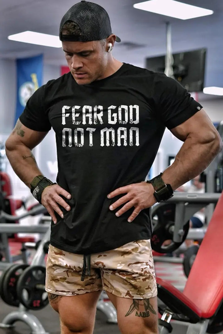 Fear God Not Man Printed Men's T-shirt
