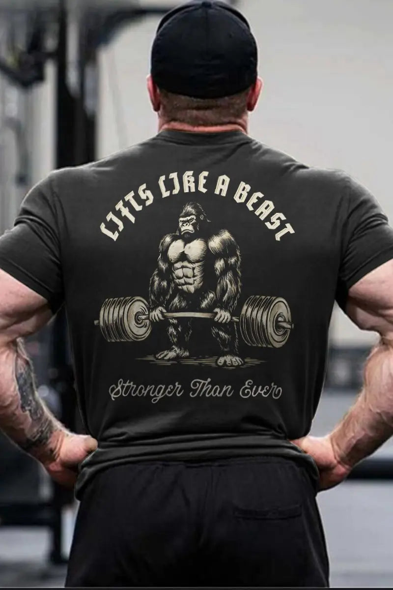Lifts Like A Beast Printed Men's T-shirt