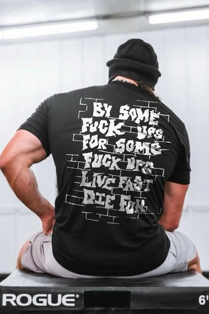 Live Fast Die Fun Printed Men's T-shirt