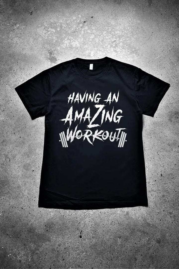 Having An Amazing Workout Printed Men's T-shirt