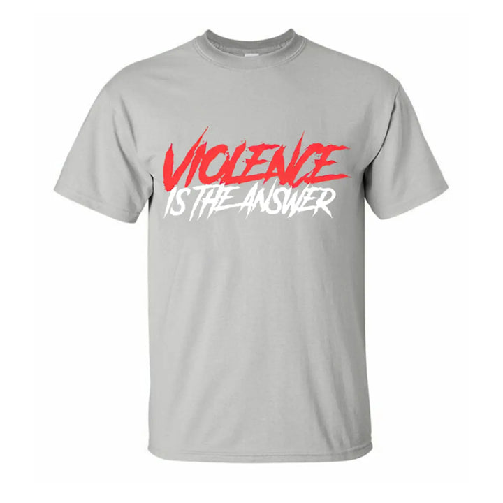 Violence Is The Answer Printed Men's T-shirt