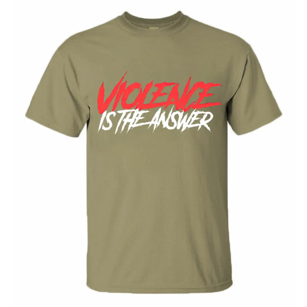 Violence Is The Answer Printed Men's T-shirt