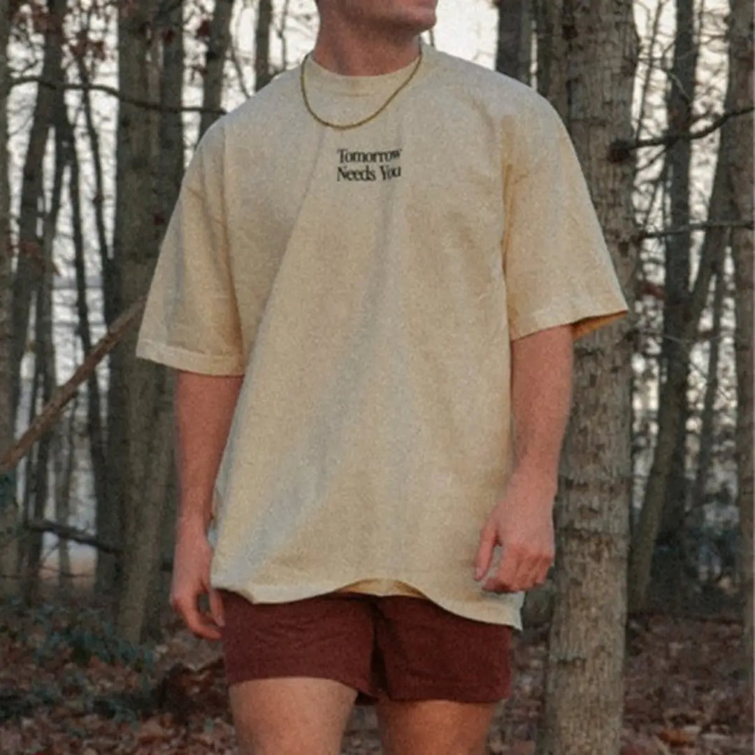 Tomorrow Needs You Printed Unisex T-shirt Image - 2