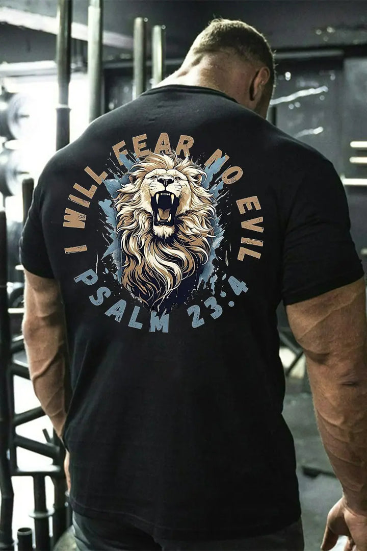 I Will Fear No Evil Printed Men's T-shirt
