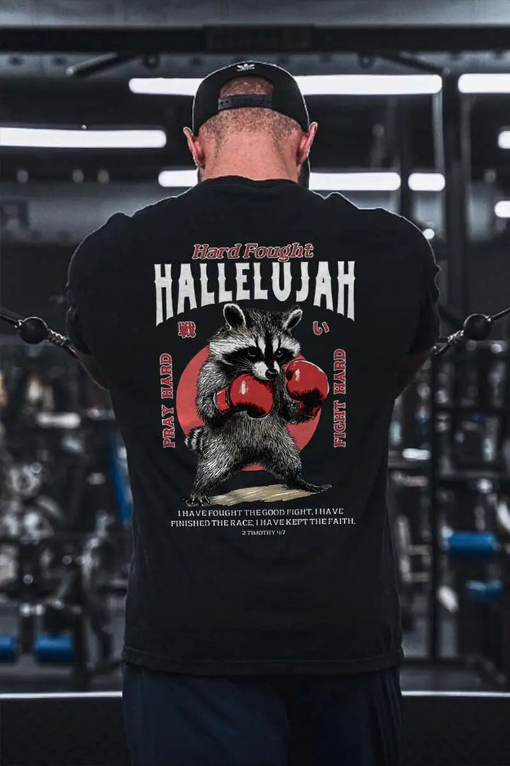Hard Fought Hallelujah Printed Men's T-shirt