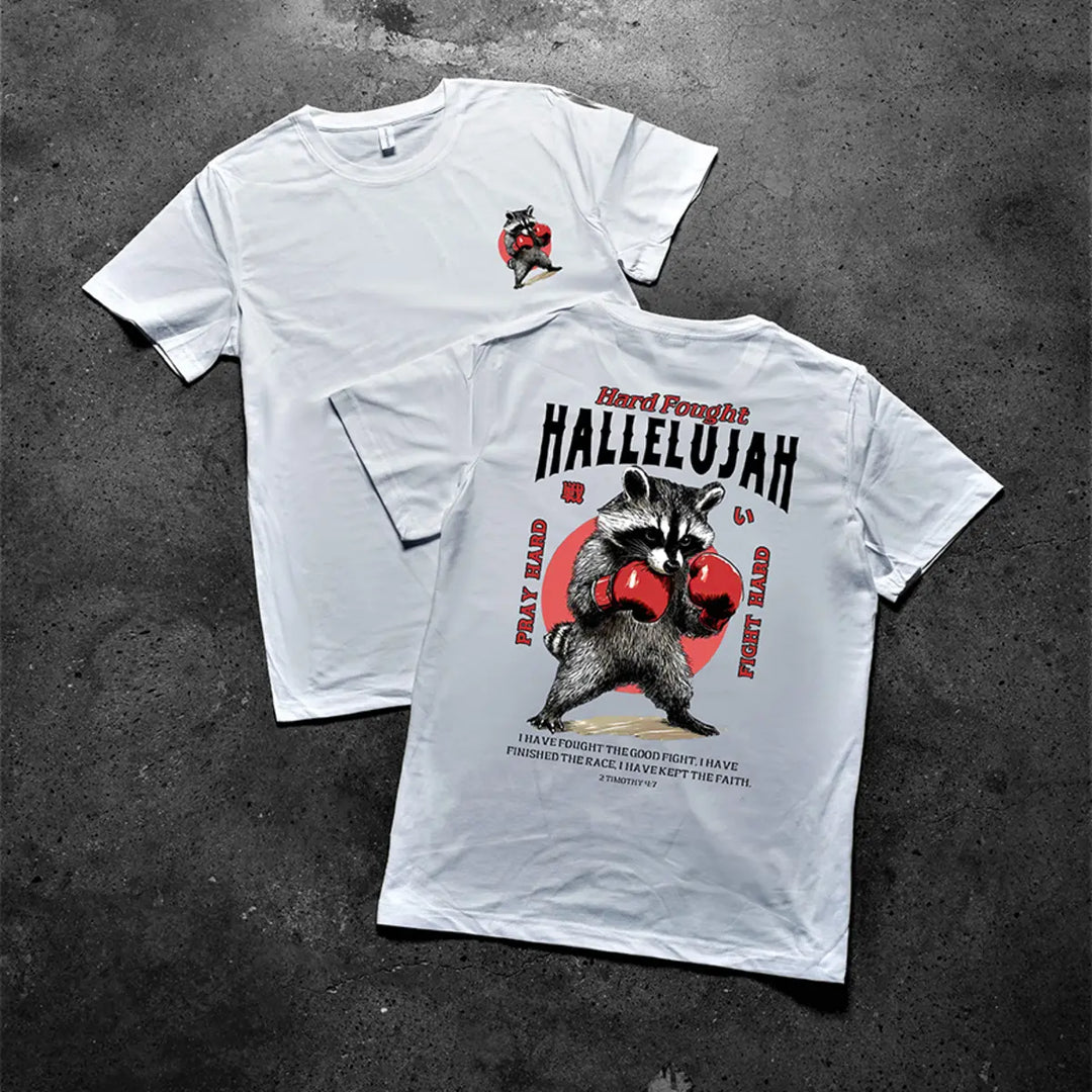 Hard Fought Hallelujah Printed Men's T-shirt