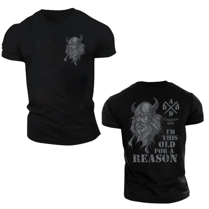 Viking I'm This Old For A Reason Printed Men's T-shirt