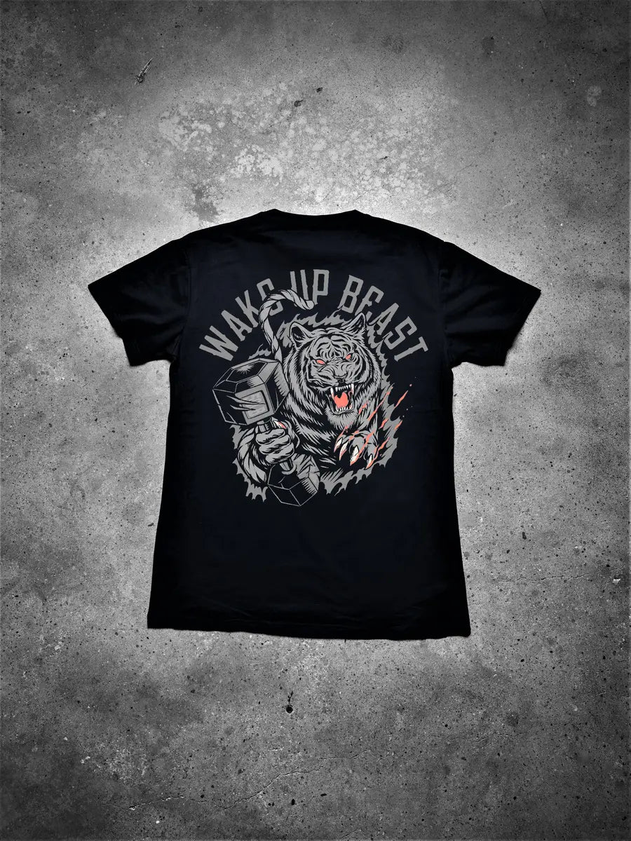 Wake Up Beast Printed Men's T-shirt