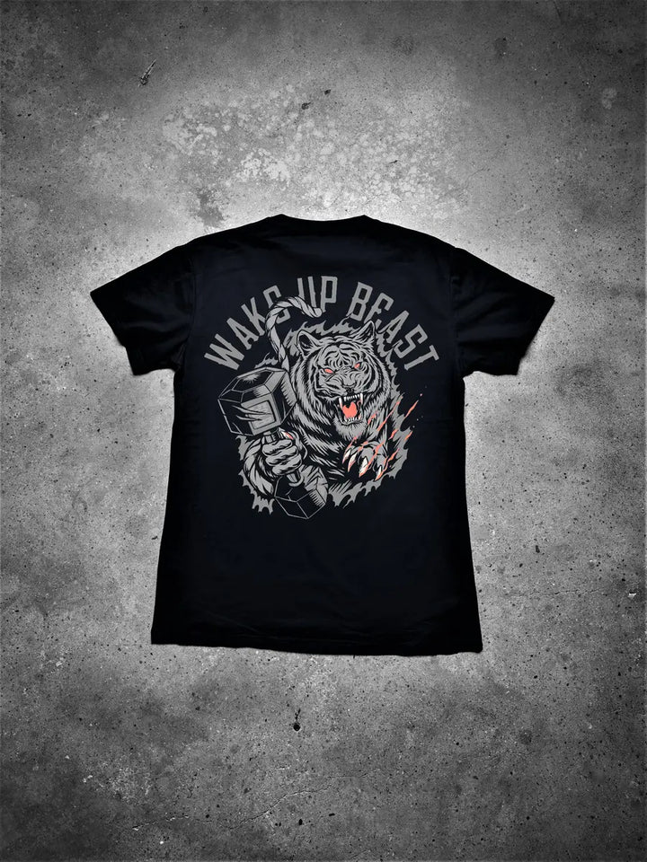 Wake Up Beast Printed Men's T-shirt