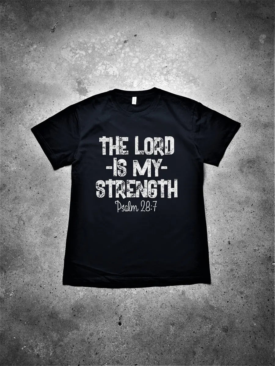 The Lord Is My Strength Printed Men's T-shirt