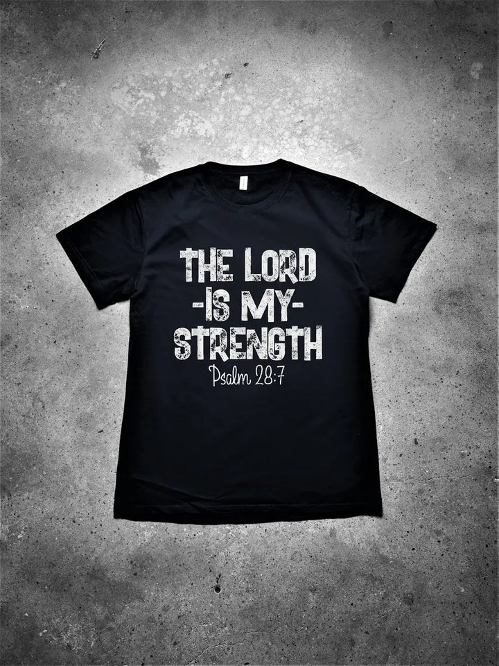 The Lord Is My Strength Printed Men's T-shirt