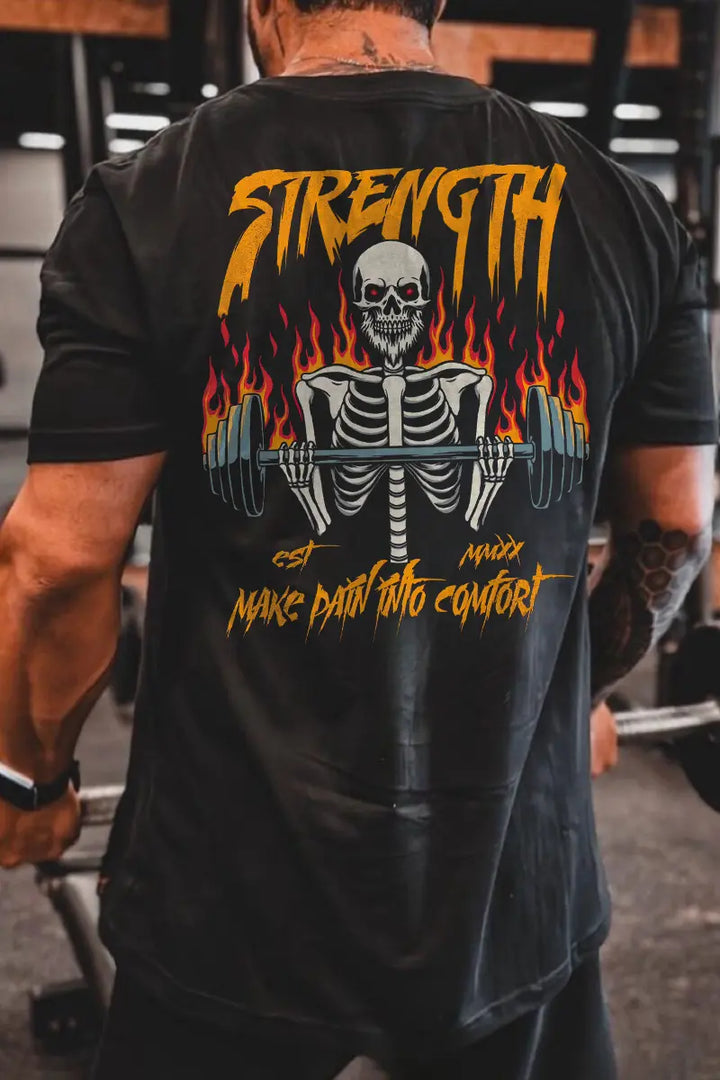 Strength Make Path Into Comfort Printed Men's T-shirt
