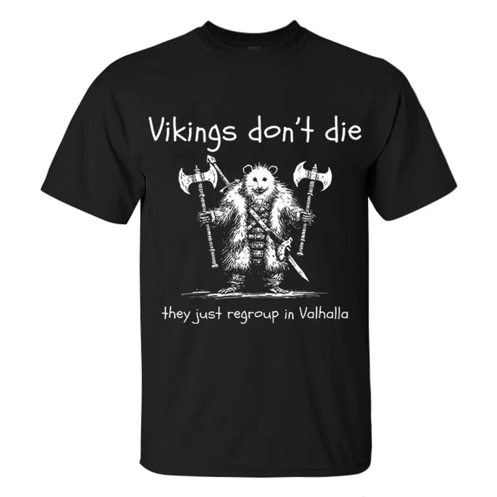 Viking Don't Die Printed Men's T-shirt