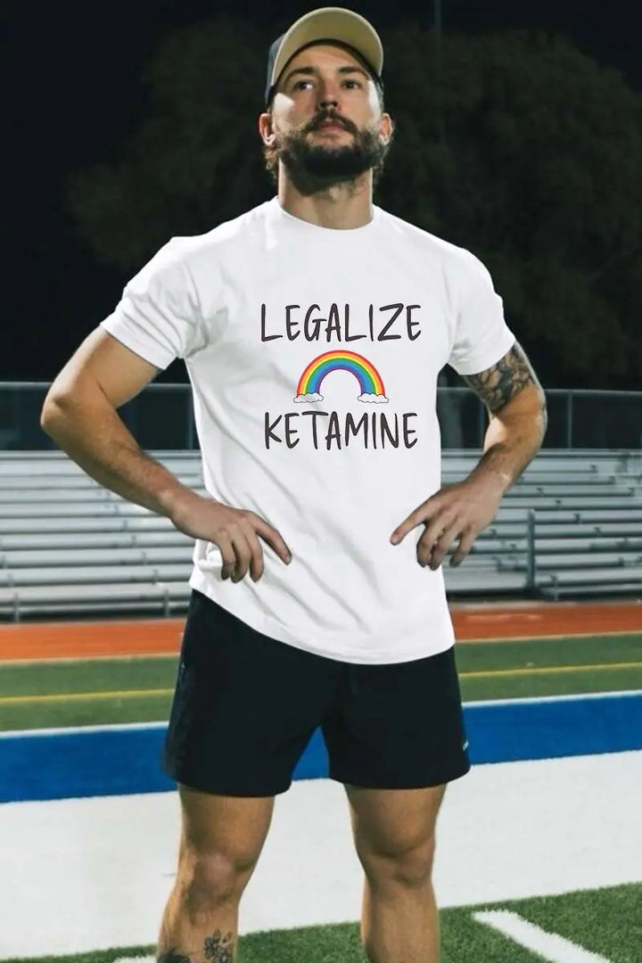 Legalize Ketamine Printed Men's T-shirt