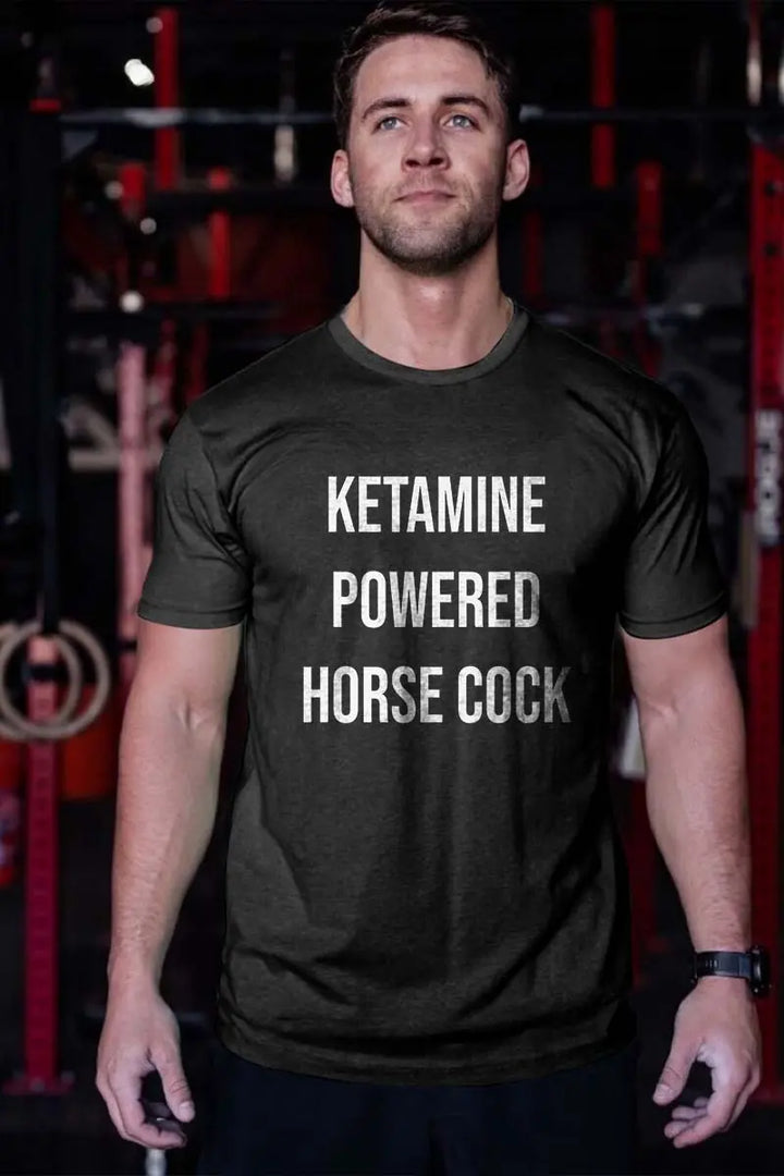 Ketamine Powered Horse Cock Printed Men's T-shirt