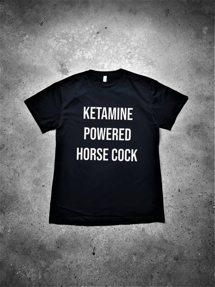 Ketamine Powered Horse Cock Printed Men's T-shirt