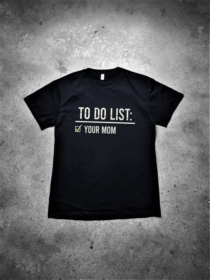 To Do List Printed Men's T-shirt