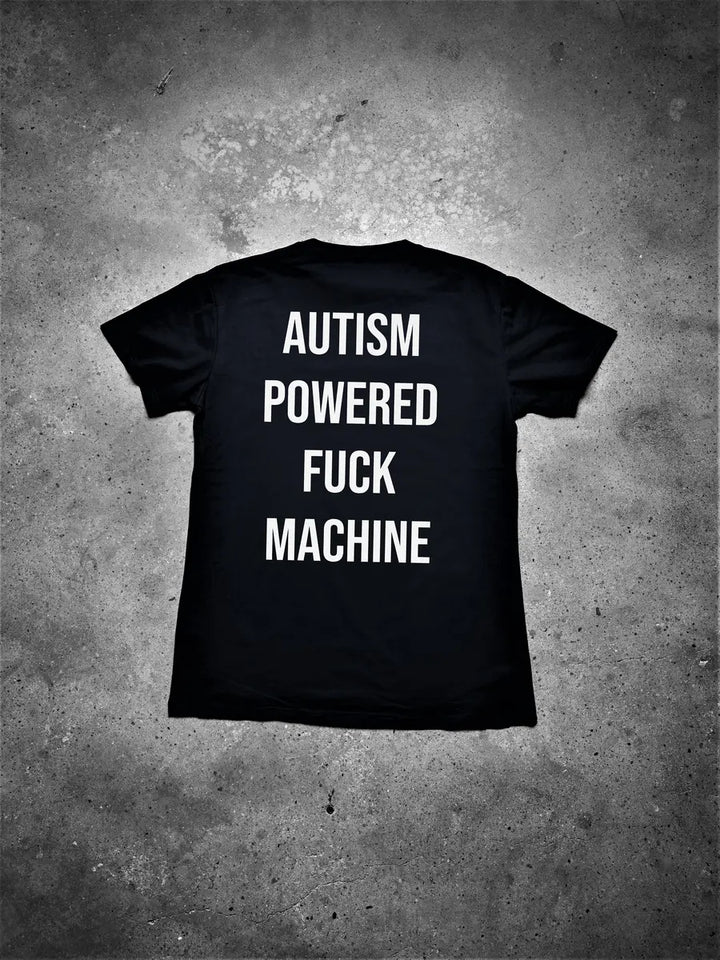 Autism Powered F*ck Machine Printed Men's T-shirt