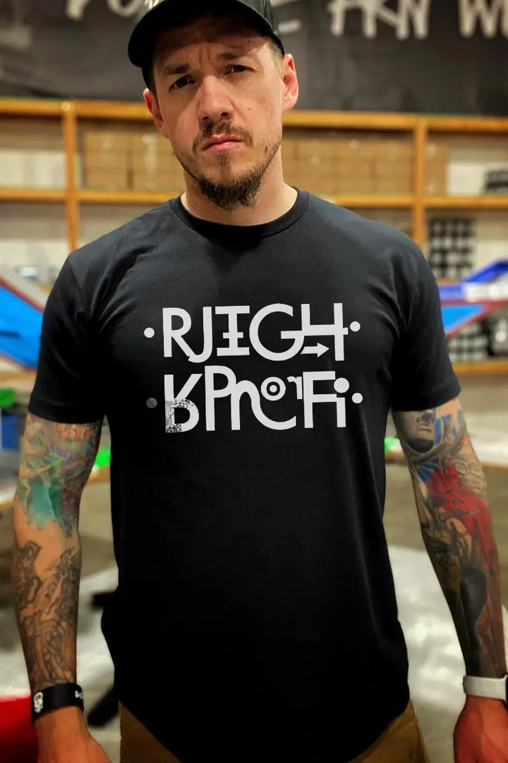 Funny Hidden Message (BITCH) Printed Men's T-shirt