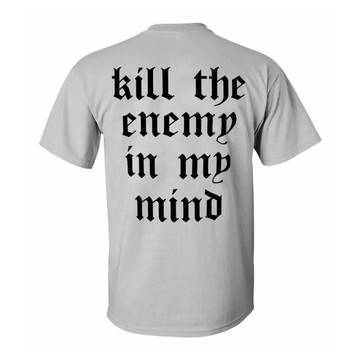 Kill the enemy in the mind  Print Men's T-shirt Image - 2