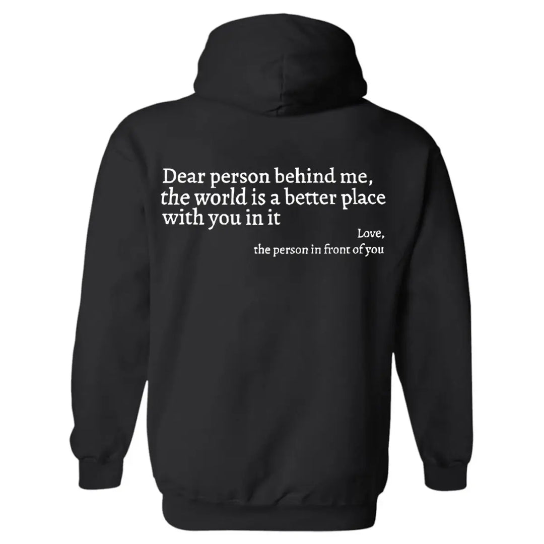 You Are Enough Printed Oversized Men's Hoodie