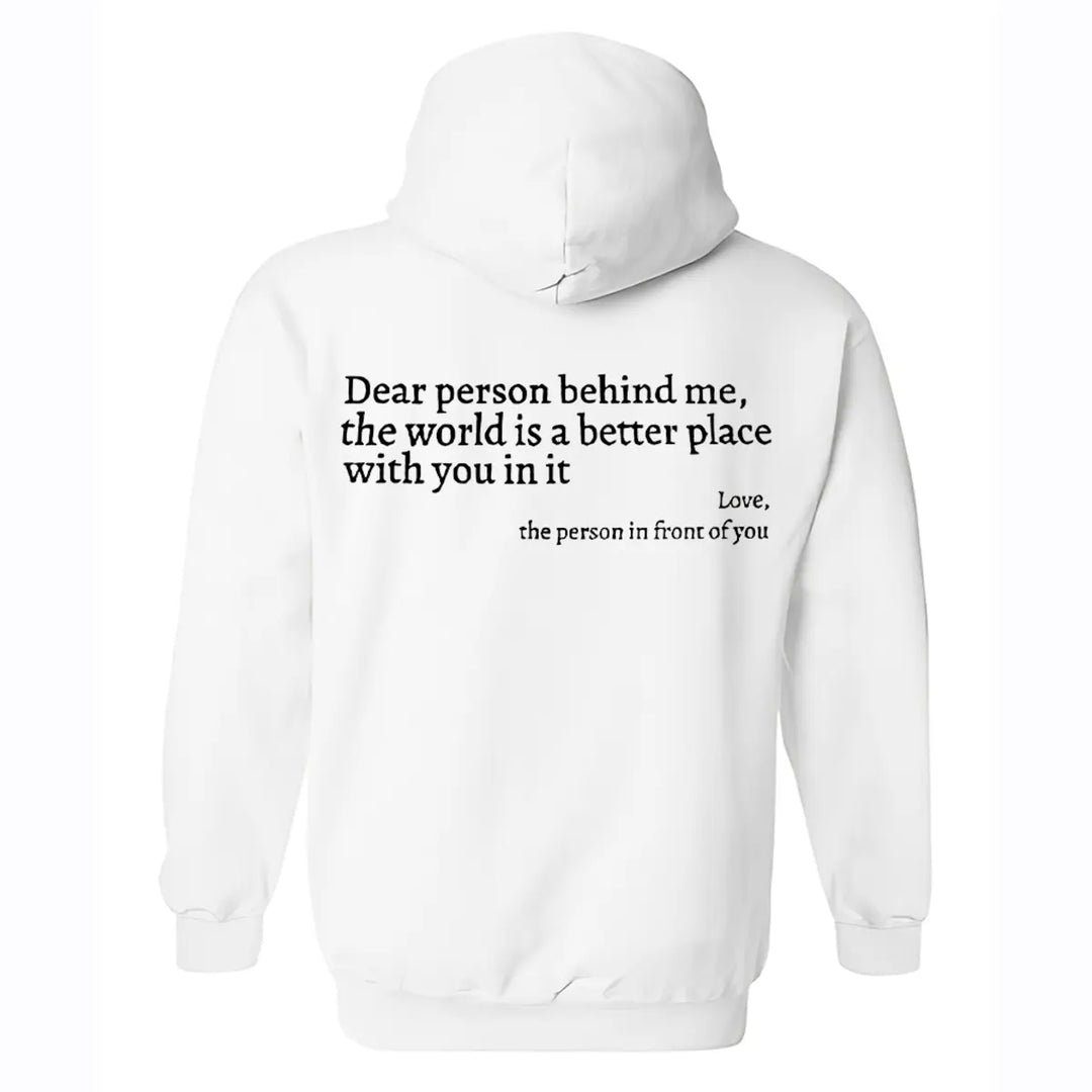 You Are Enough Printed Oversized Men's Hoodie