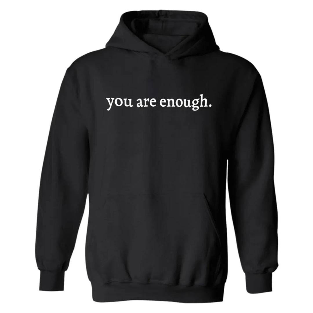 You Are Enough Printed Oversized Men's Hoodie
