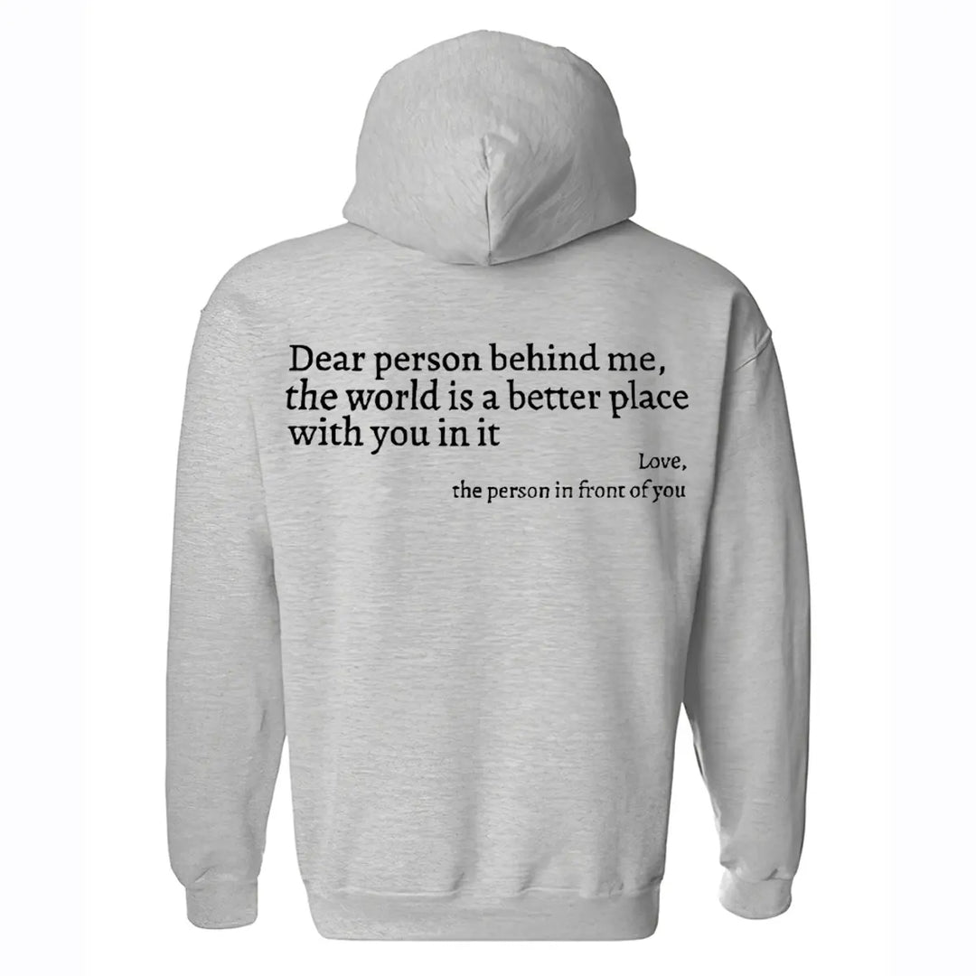 You Are Enough Printed Oversized Men's Hoodie