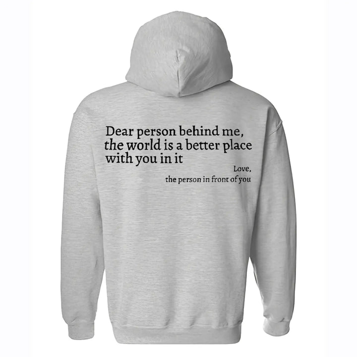 You Are Enough Printed Oversized Men's Hoodie