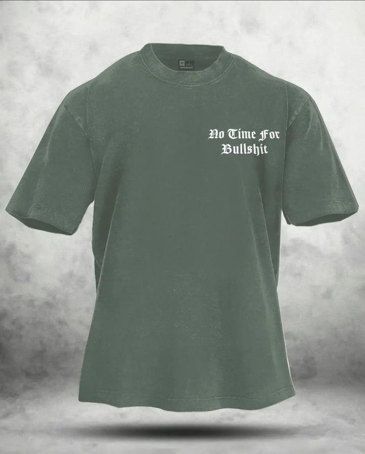 Do Time For Bullshit Printed Unisex Washed T-Shirt
