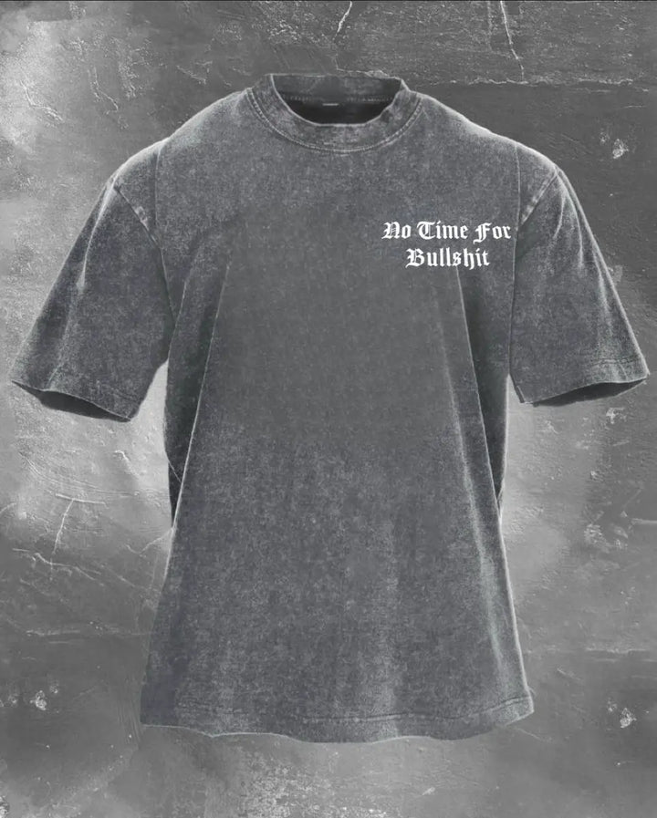 Do Time For Bullshit Printed Unisex Washed T-Shirt