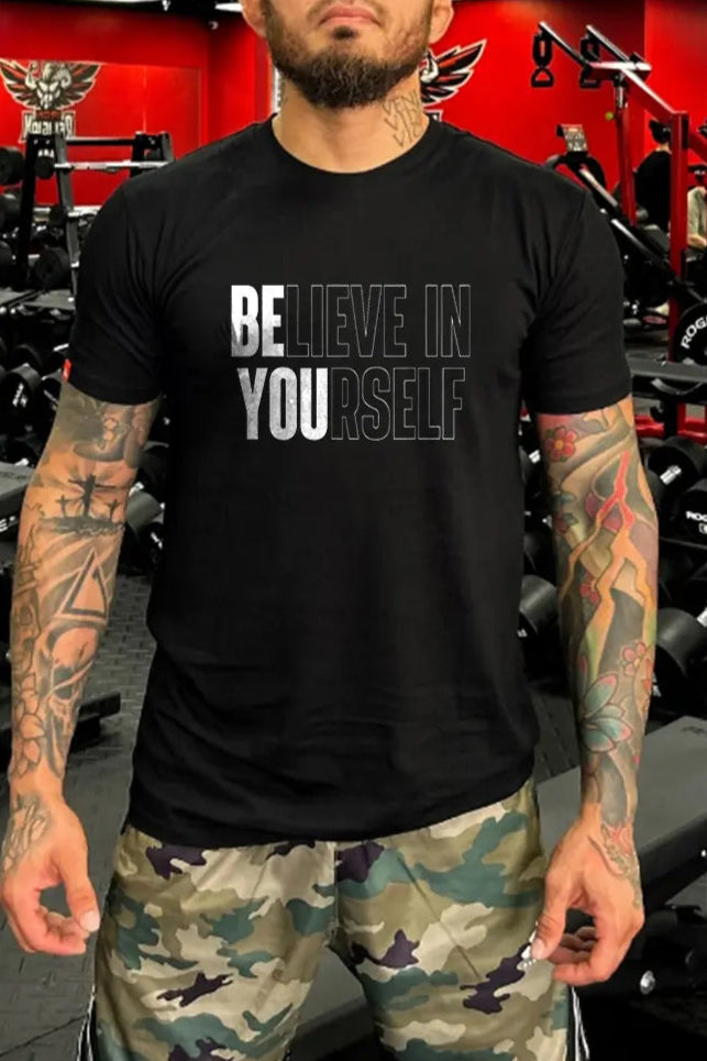 Believe In Yourself Printed Men's T-shirt