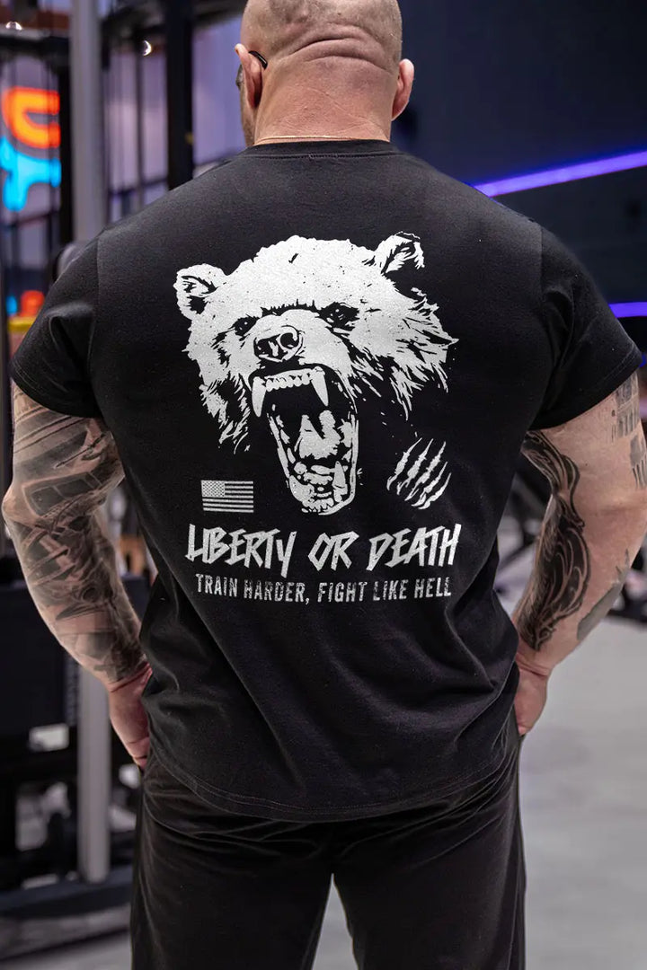 Liberty Or Death Printed Men's T-Shirt