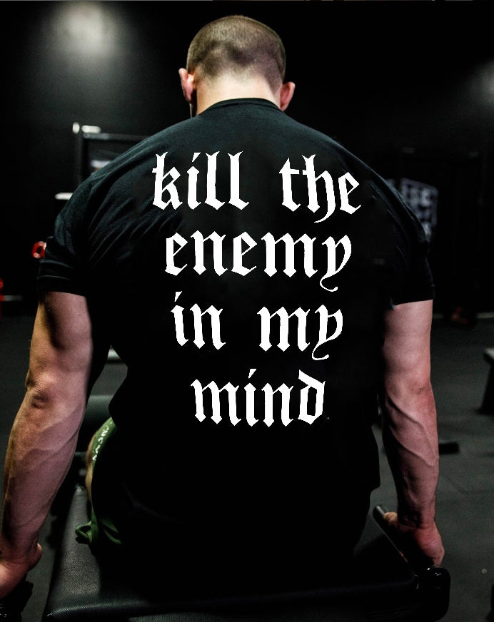 Kill the enemy in the mind  Print Men's T-shirt